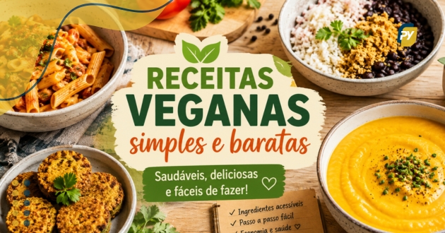 Receitas veganas simples e baratas